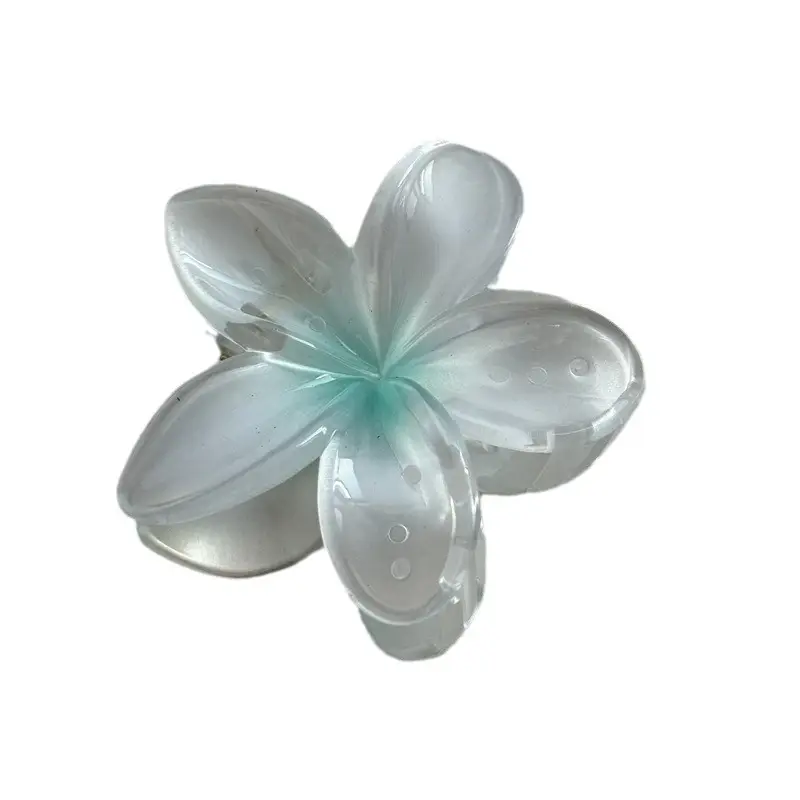 European American Cross Border Egg Flower Pearlescent Gradient Large Grab Clip - Image 11