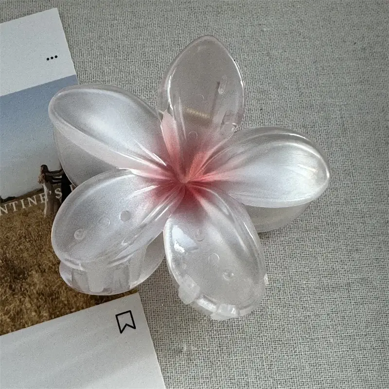 European American Cross Border Egg Flower Pearlescent Gradient Large Grab Clip — feature 8