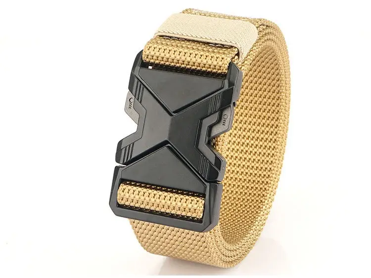 Men Tactical Black Nylon Belt with Buckle — feature 14