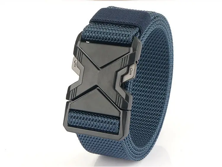 Men Tactical Black Nylon Belt with Buckle — feature 15