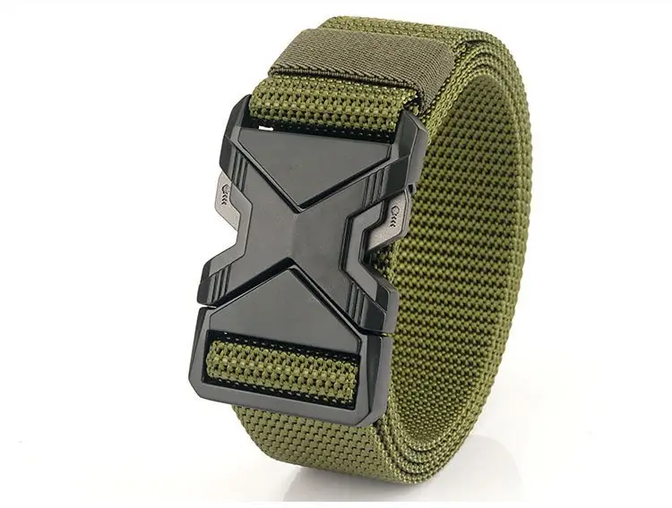 Men Tactical Black Nylon Belt with Buckle — feature 16