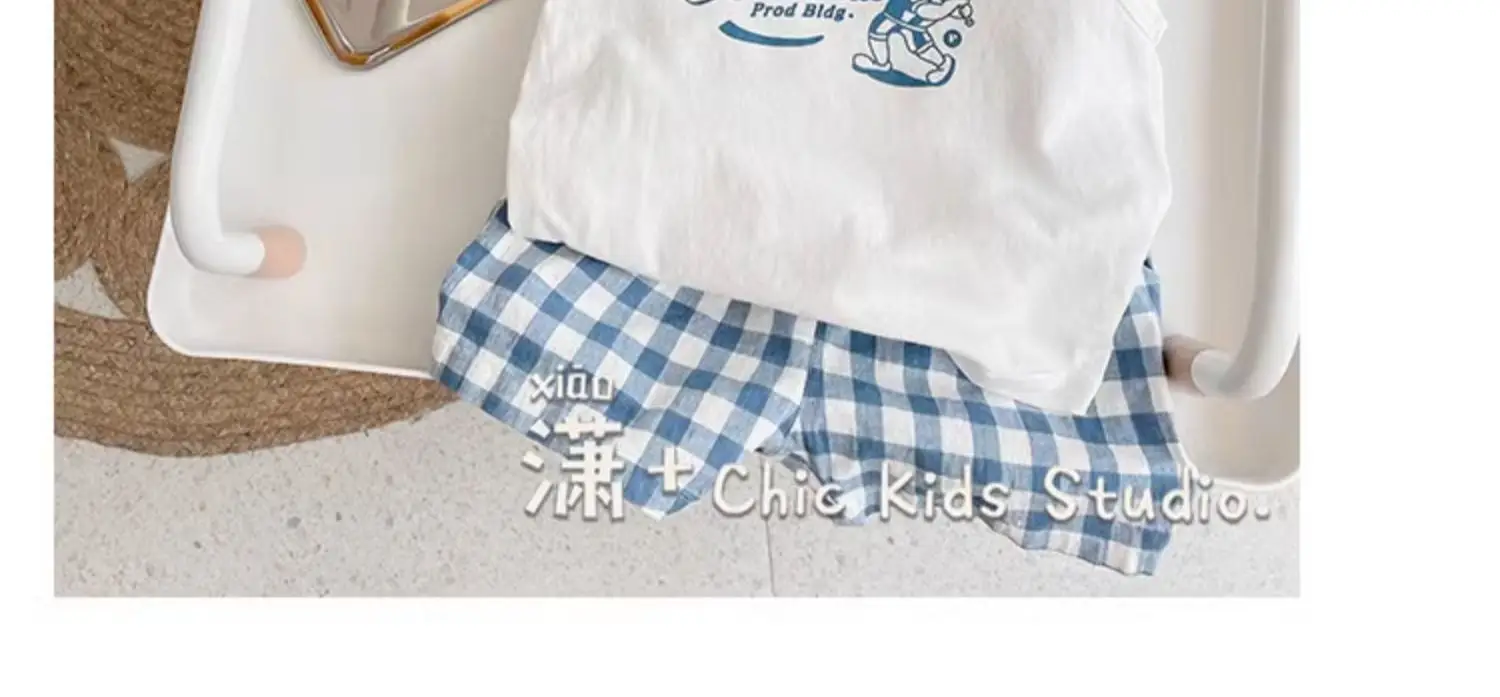 White Sleeveless T-Shirt for Boys with "Fried Chicken" Print — feature 14