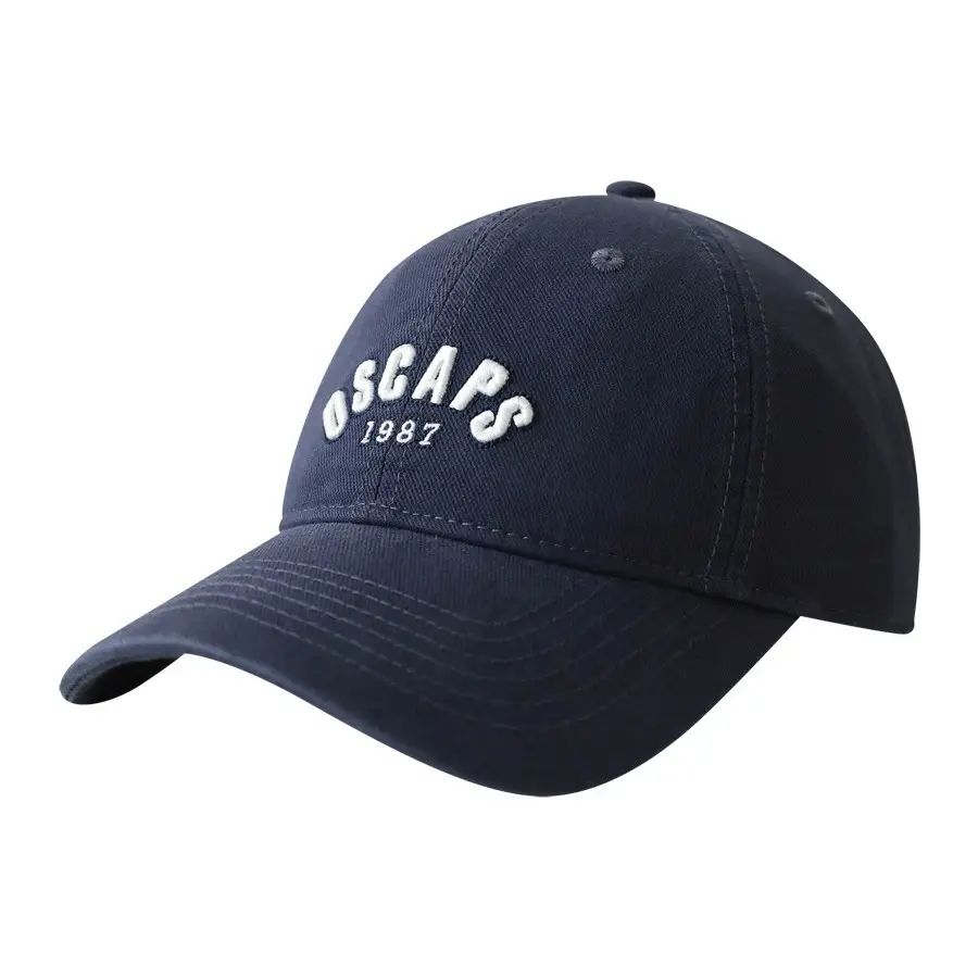 Black Baseball Cap with "OSCAPS 1987" Face Show - Image 14