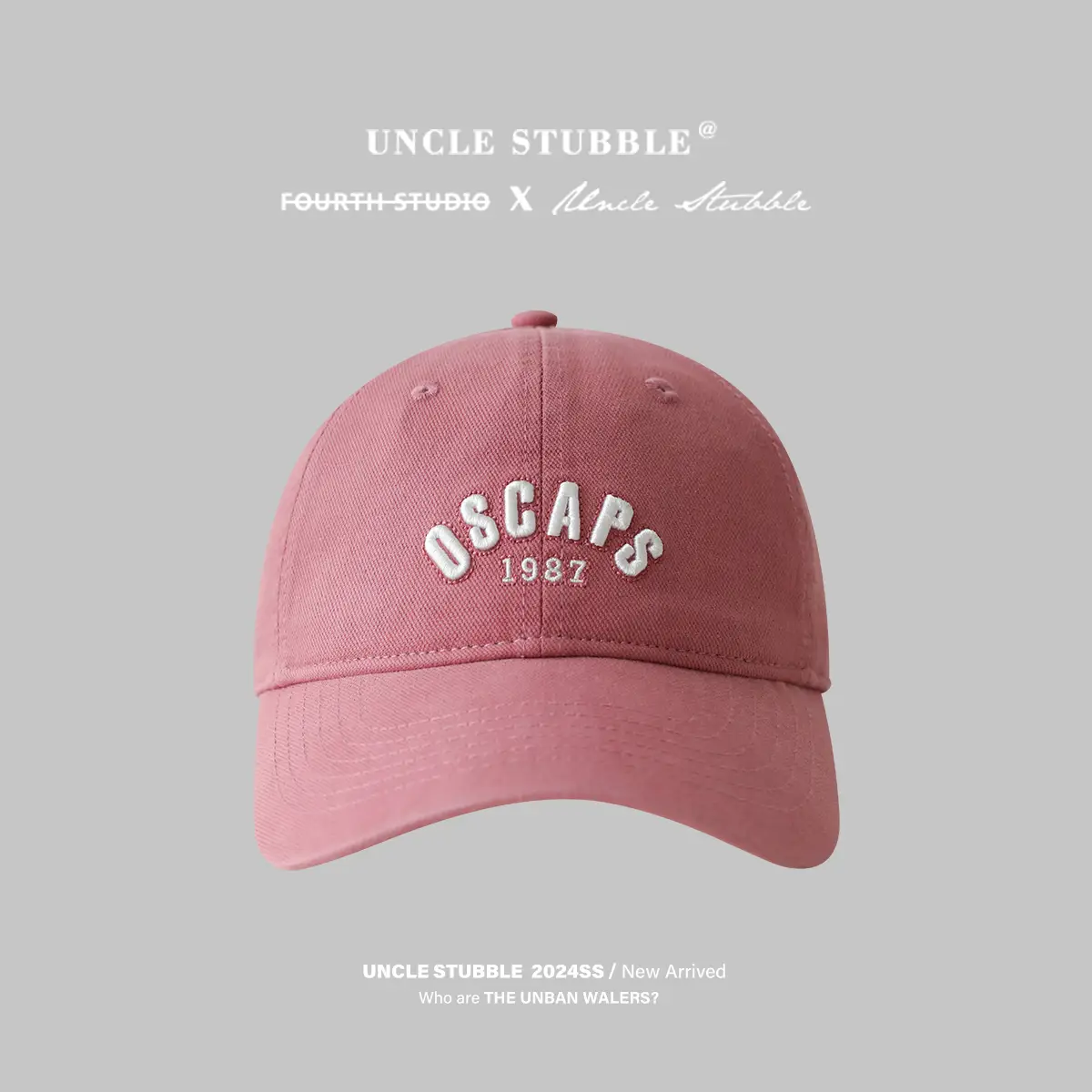 Black Baseball Cap with "OSCAPS 1987" Face Show - Image 3