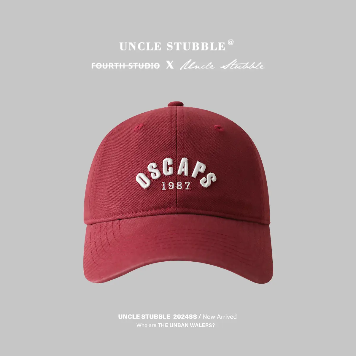 Black Baseball Cap with "OSCAPS 1987" Face Show - Image 4