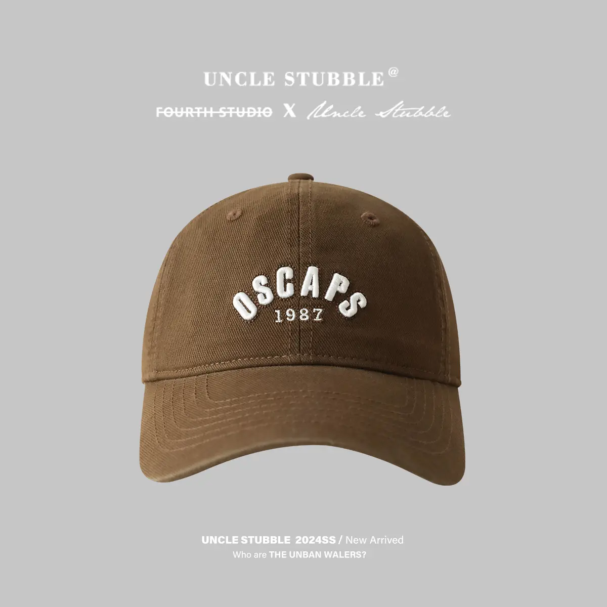 Black Baseball Cap with "OSCAPS 1987" Face Show - Image 5