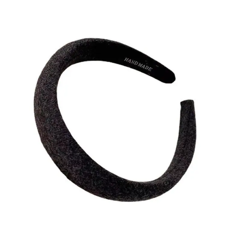 Sponge High Crown Hairband Wide Edge Milk Tea Women - Image 10