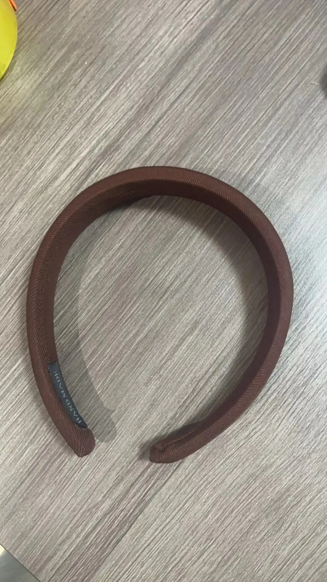 Sponge High Crown Hairband Wide Edge Milk Tea Women - Image 2
