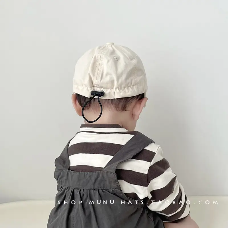 Baby's Cotton Baseball Cap Tan Big Brim Spring Autumn - Image 18