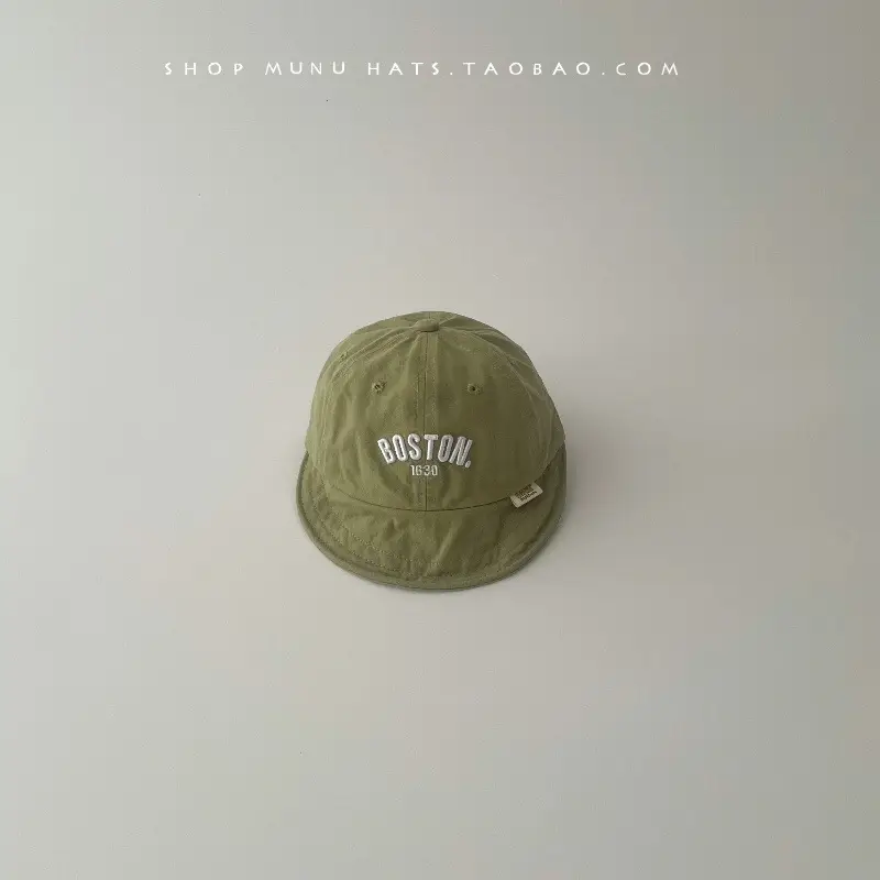 Baby's Cotton Baseball Cap Tan Big Brim Spring Autumn - Image 13