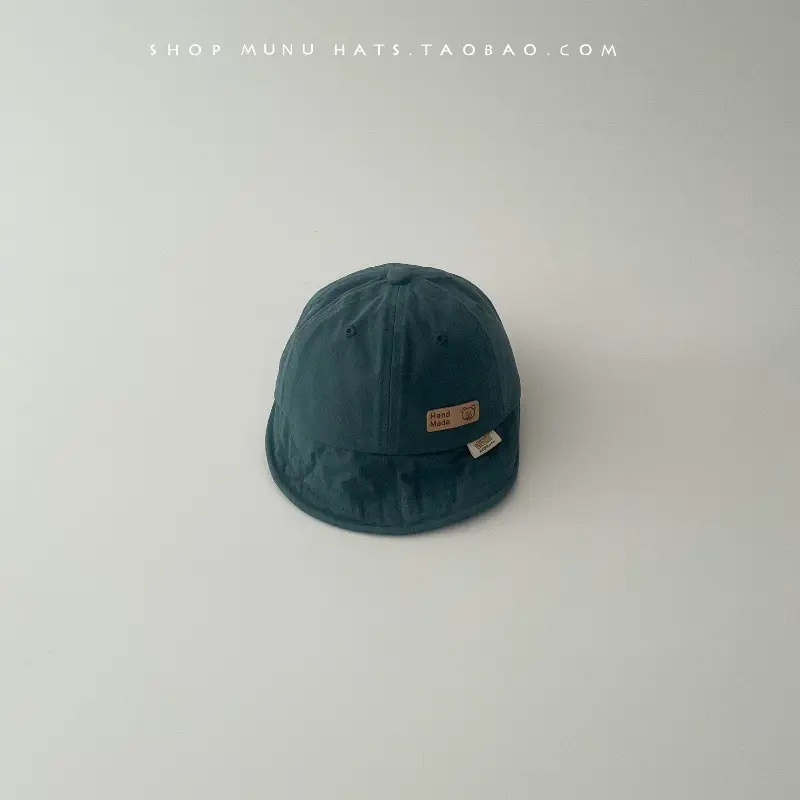 Baby's Cotton Baseball Cap Tan Big Brim Spring Autumn - Image 4