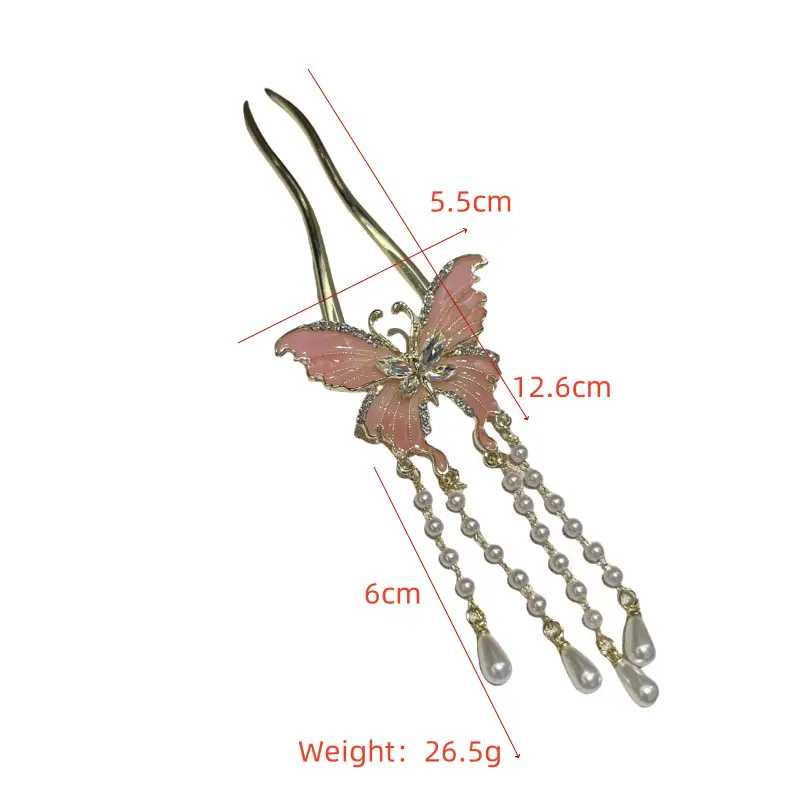 Antique Butterfly Hairpin for Women — feature 2