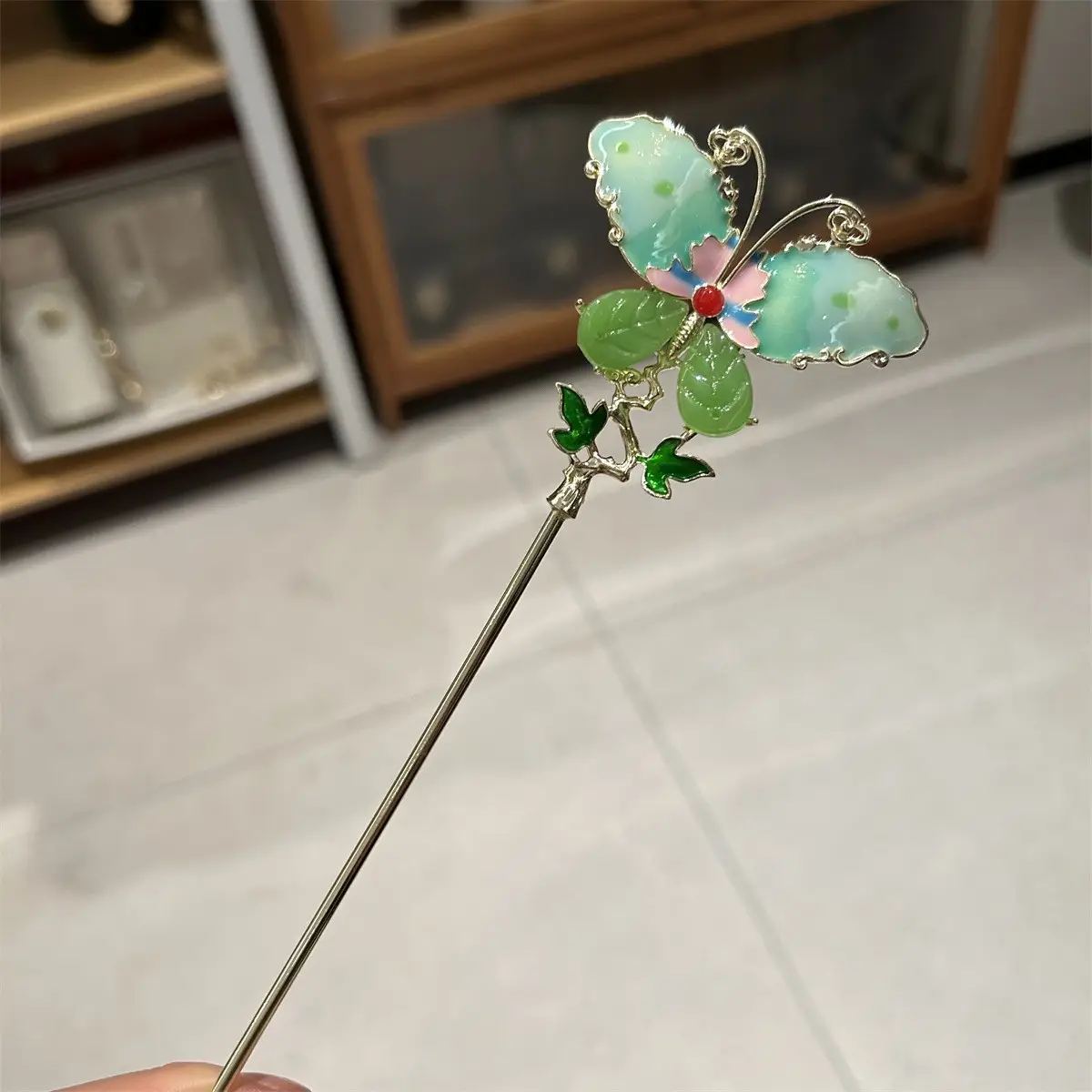 Antique Butterfly Hairpin for Women - Image 5