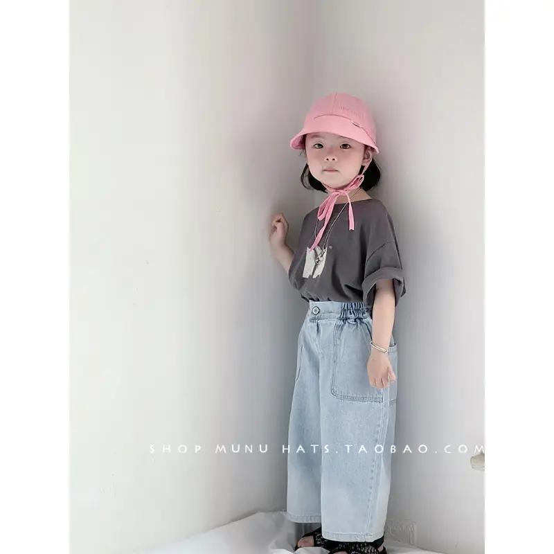 Pink Korean Bow Baby Cap Sunshade Hat - Image 7