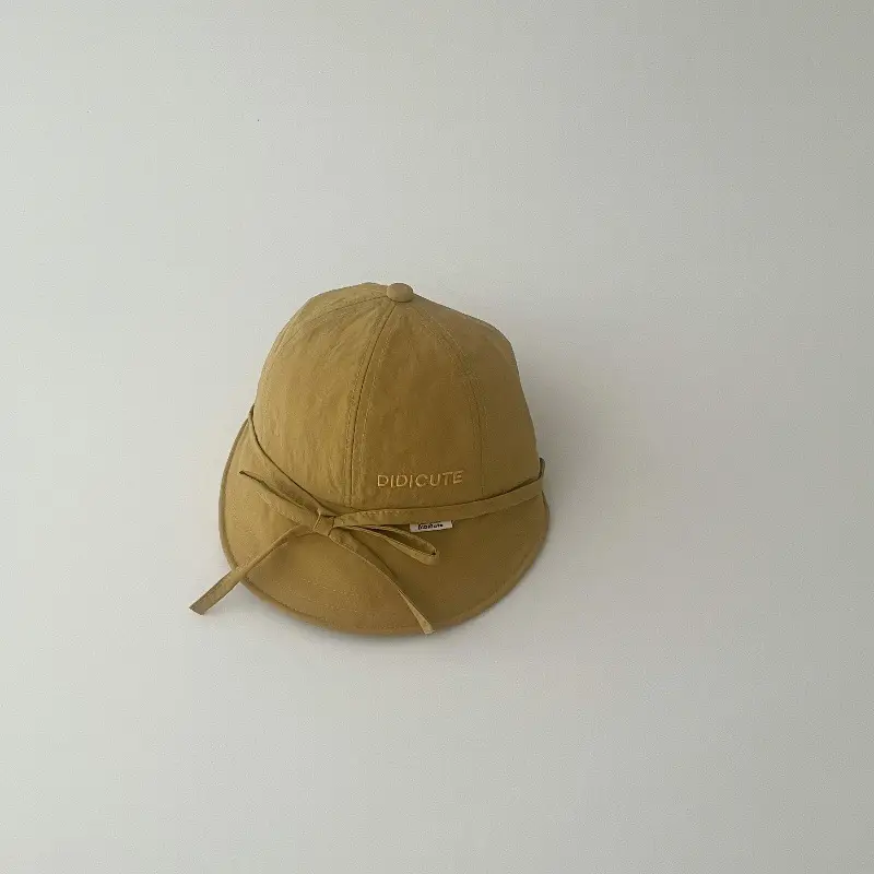 Pink Korean Bow Baby Cap Sunshade Hat - Image 4