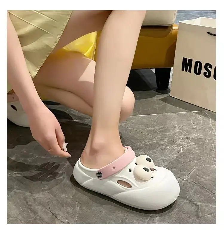 Big Eyes Hole Shoes Women's DIY Thick Sole Shoes for Stomping Feeling EVA Fashion Outdoor Wear Sandals Personalized Foreign Trade Japan and South Korea Cross-border — feature 6