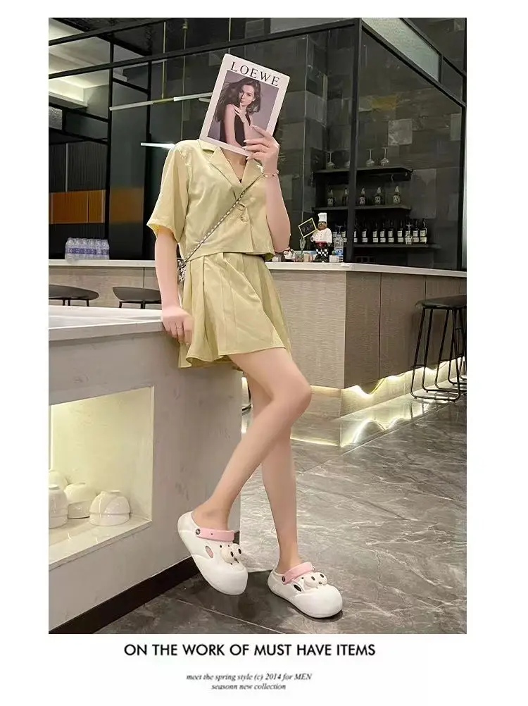 Big Eyes Hole Shoes Women's DIY Thick Sole Shoes for Stomping Feeling EVA Fashion Outdoor Wear Sandals Personalized Foreign Trade Japan and South Korea Cross-border — feature 8