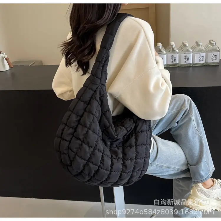 Black Embroidered Bubble Shoulder Bag for Women 2026 — feature 18