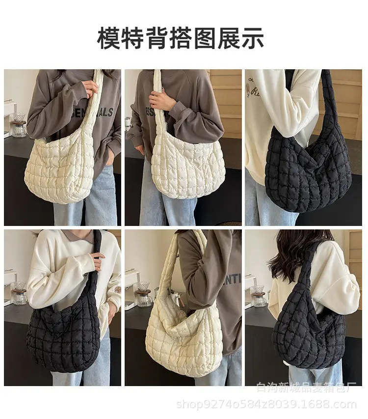 Black Embroidered Bubble Shoulder Bag for Women 2026 — feature 8