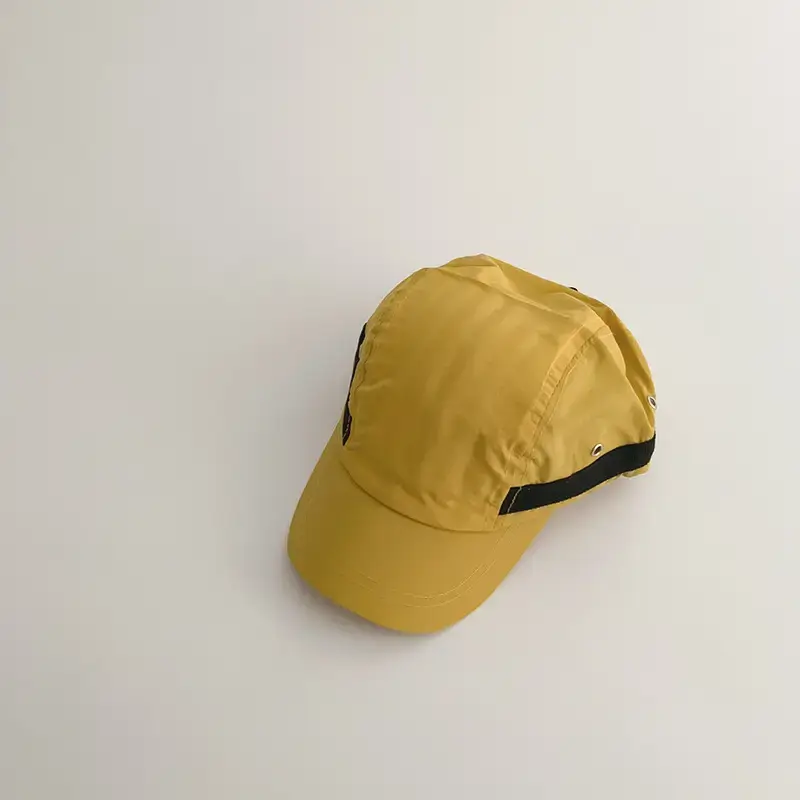 Children's Beige Olive Baseball Cap Sunscreen Hat - Image 2