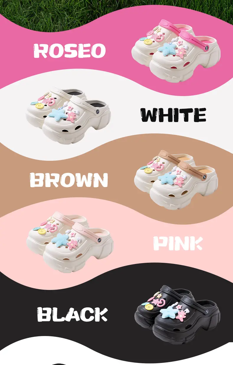 Qidan Shoe Factory Thick-soled Cave Shoes Women's Summer Home Wear Non-slip Height-increasing Feeling EVA Baotou Slippers for Women — feature 2