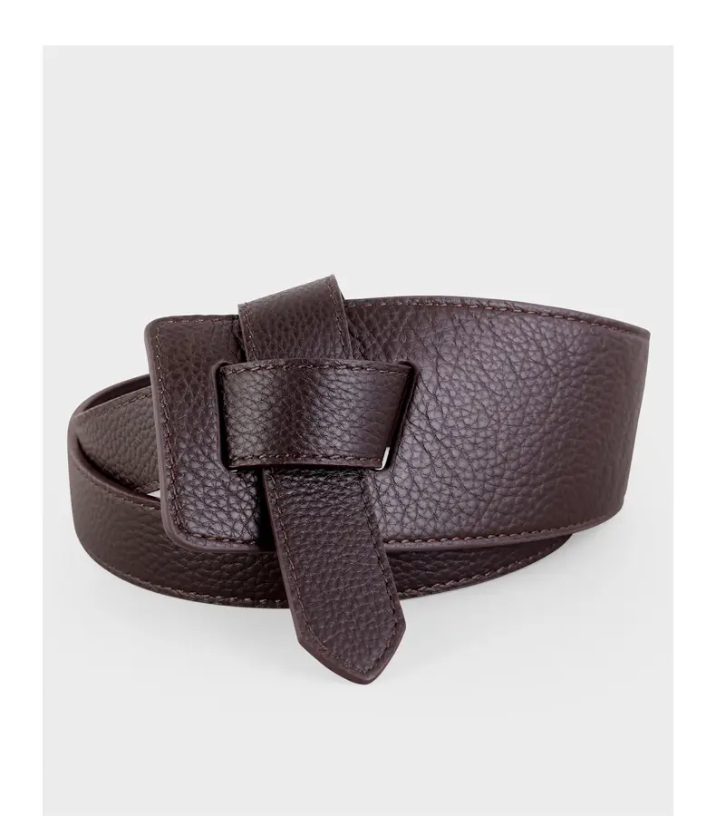 Red Leather Belted Waist Shoes for Women — feature 16