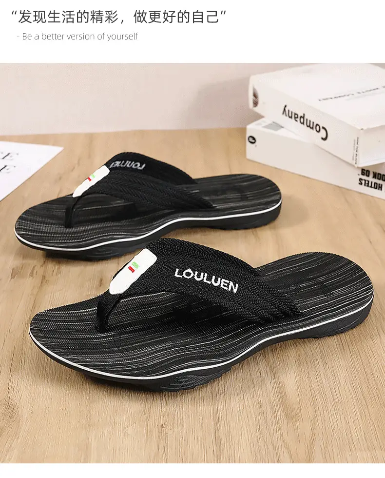 Men Blue Striped Casual Flip-Flops 2024 — feature 11