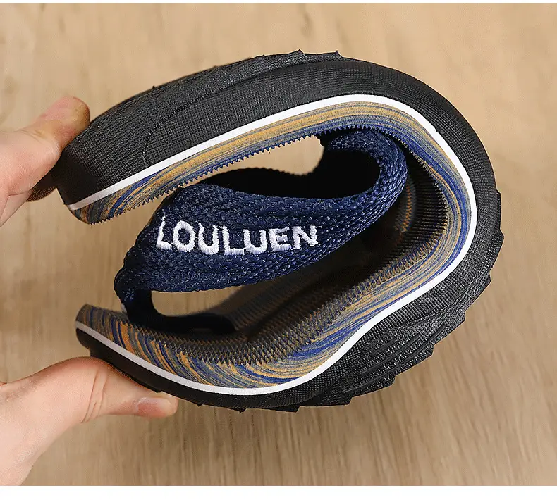 Men Blue Striped Casual Flip-Flops 2024 — feature 5