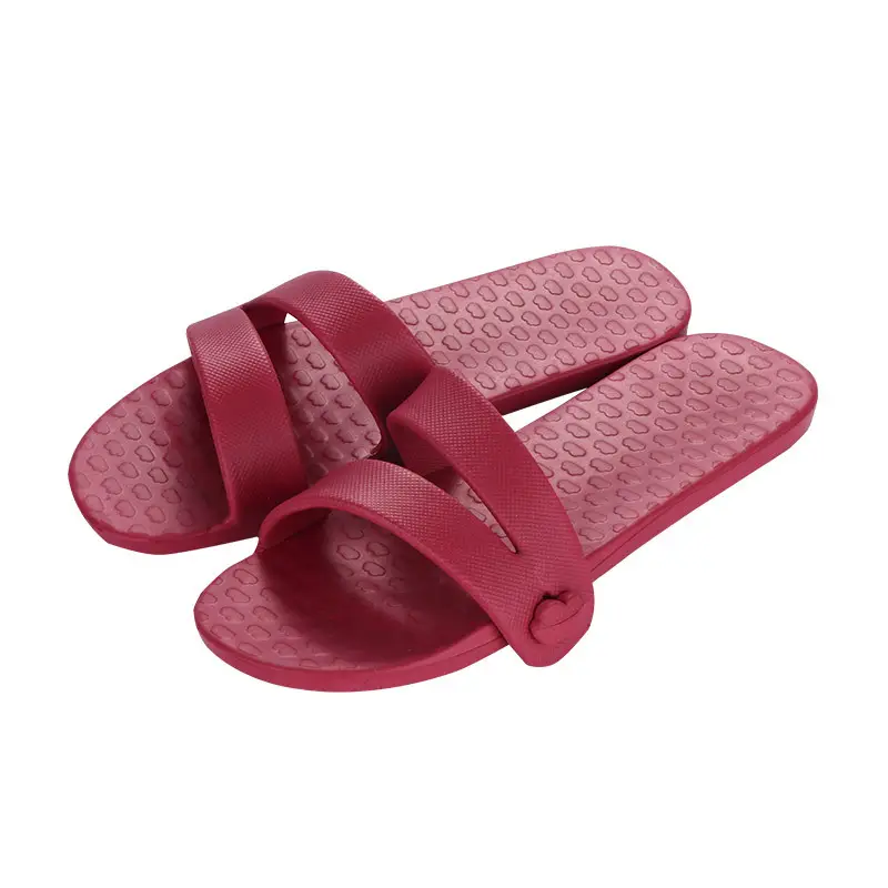 Pink Foldable Travel Slippers for Men Women Summer
