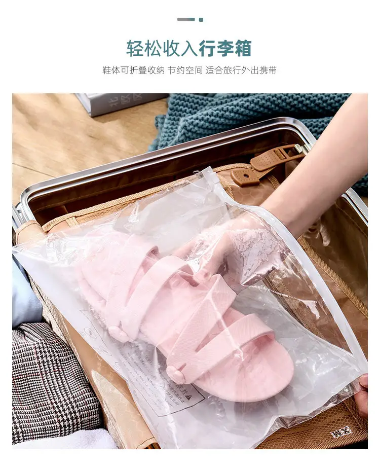 Pink Foldable Travel Slippers for Men Women Summer — feature 11