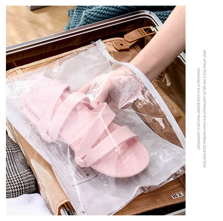 Pink Foldable Travel Slippers for Men Women Summer — feature 22