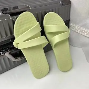 Pink Foldable Travel Slippers for Men Women Summer