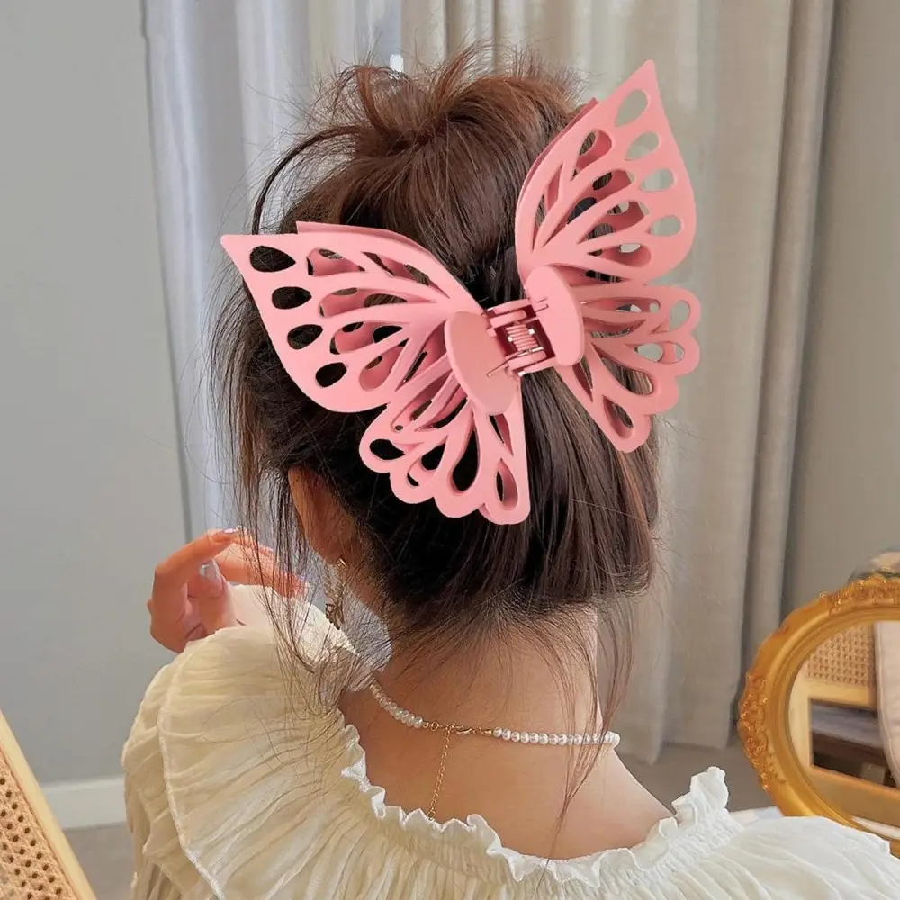 Pink Butterfly Hair Clip for Girls & Women - Image 11