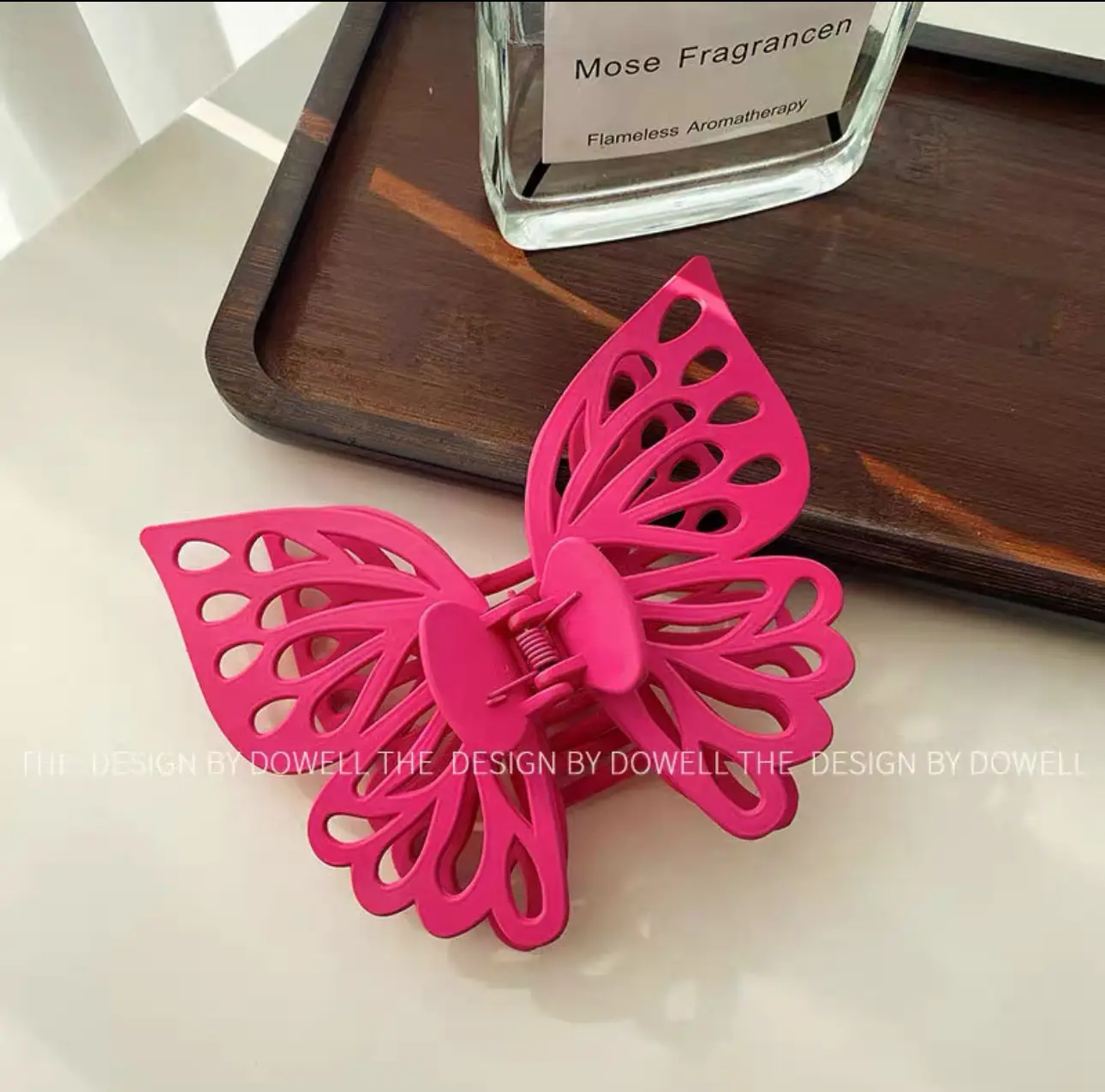 Pink Butterfly Hair Clip for Girls & Women - Image 2
