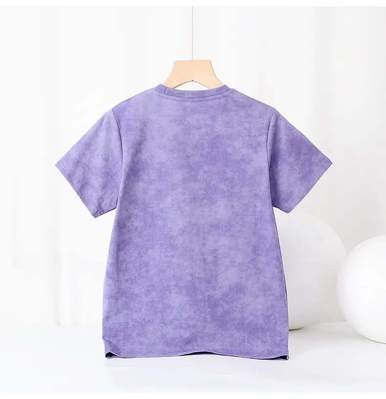 Boys Batik T-Shirt Green Short Sleeve Cap — feature 38