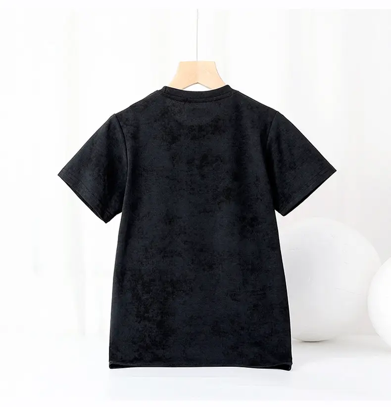 Boys Batik T-Shirt Green Short Sleeve Cap — feature 46