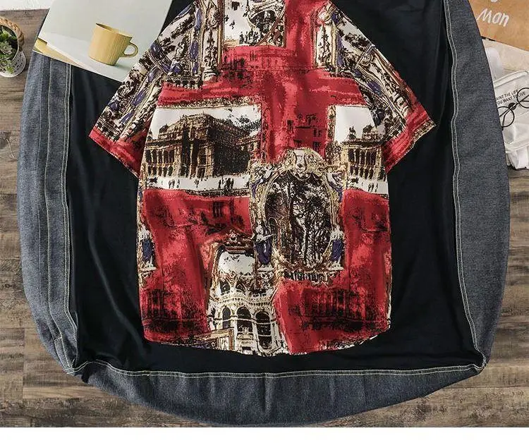 Men's Korean Style Printed Short Sleeve Shirt — feature 10