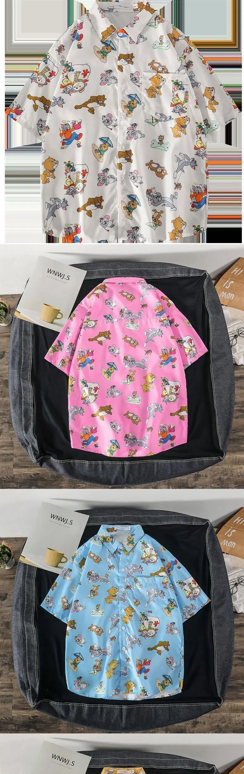 Men's Korean Style Printed Short Sleeve Shirt — feature 15