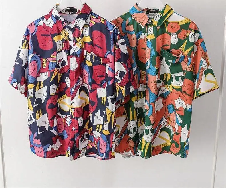 Men's Korean Style Printed Short Sleeve Shirt — feature 6