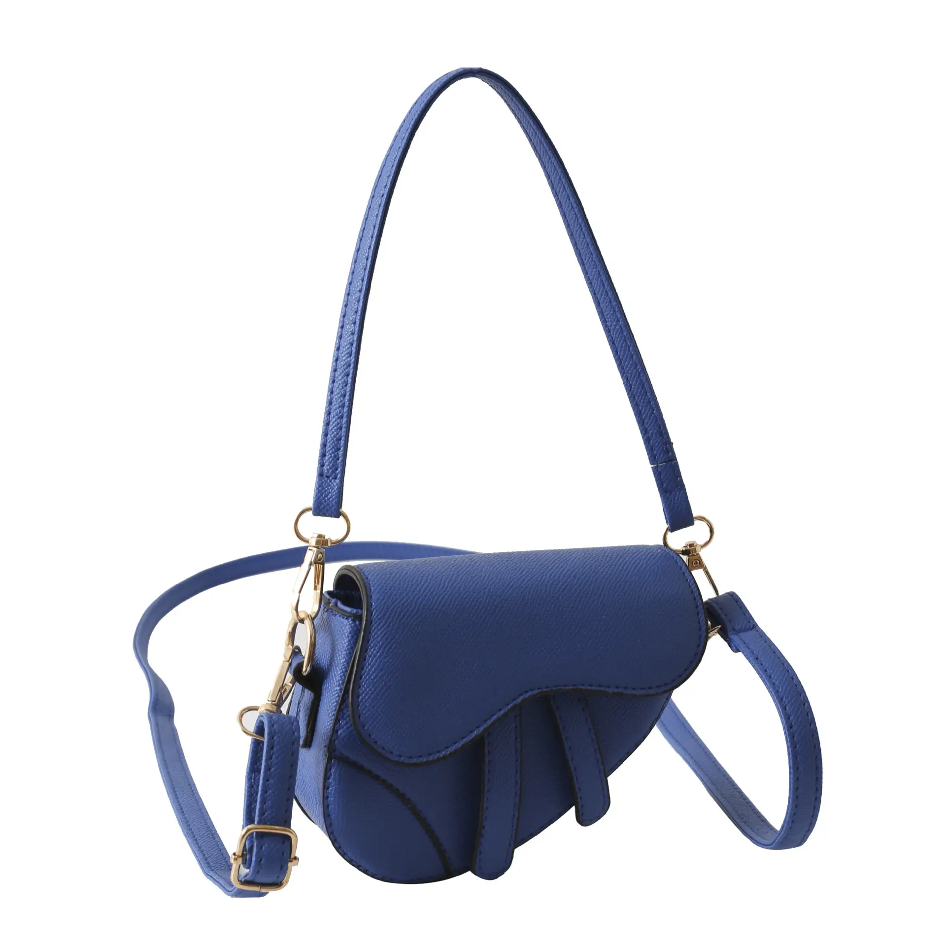 White Leather Mini Crossbody Bag for Women - Image 12