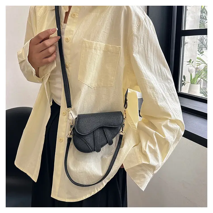 White Leather Mini Crossbody Bag for Women — feature 21