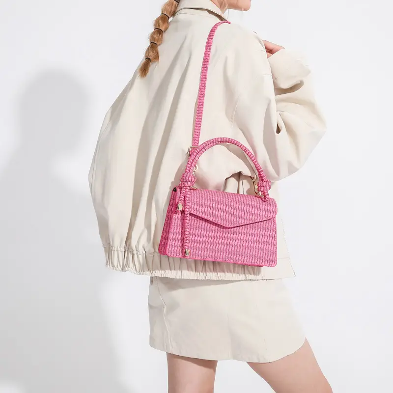 2025 Women's Summer Commuter Bag Pure Color Texture - Image 10