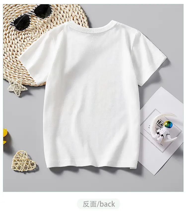 2025 Summer Boys White Short Sleeve T-Shirt with Cartoon Car Pattern — feature 7