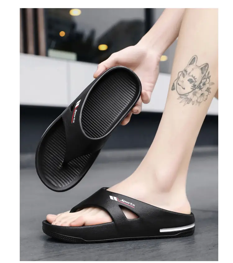 Men's Cross-Border Flip Flops White Thick Sole — feature 16