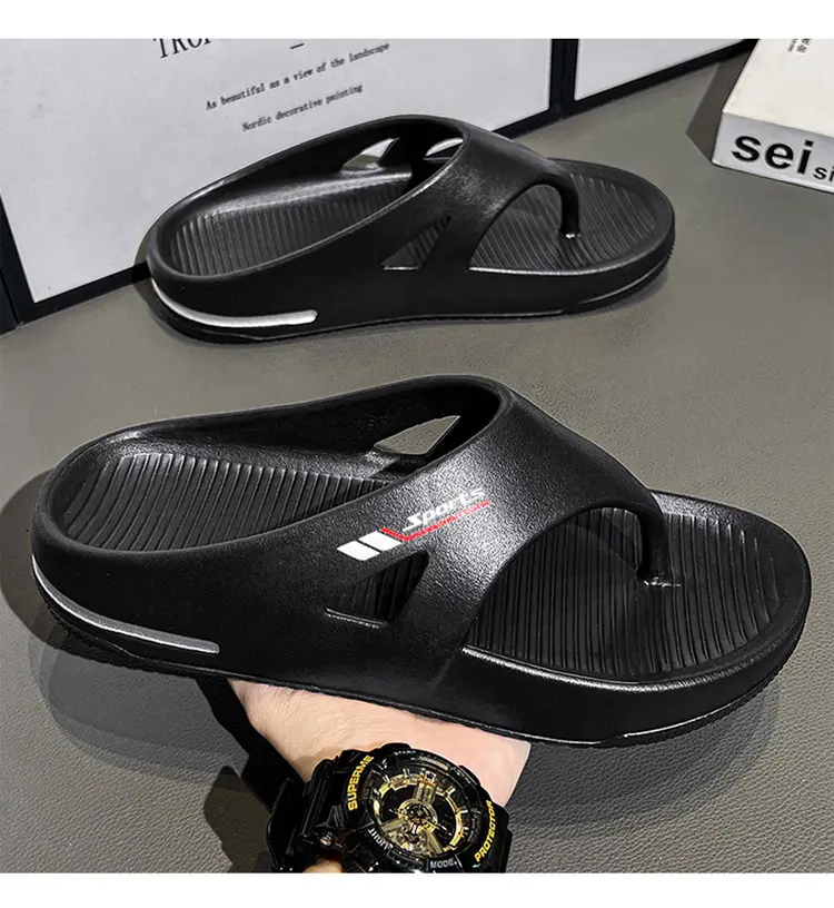 Men's Cross-Border Flip Flops White Thick Sole — feature 21