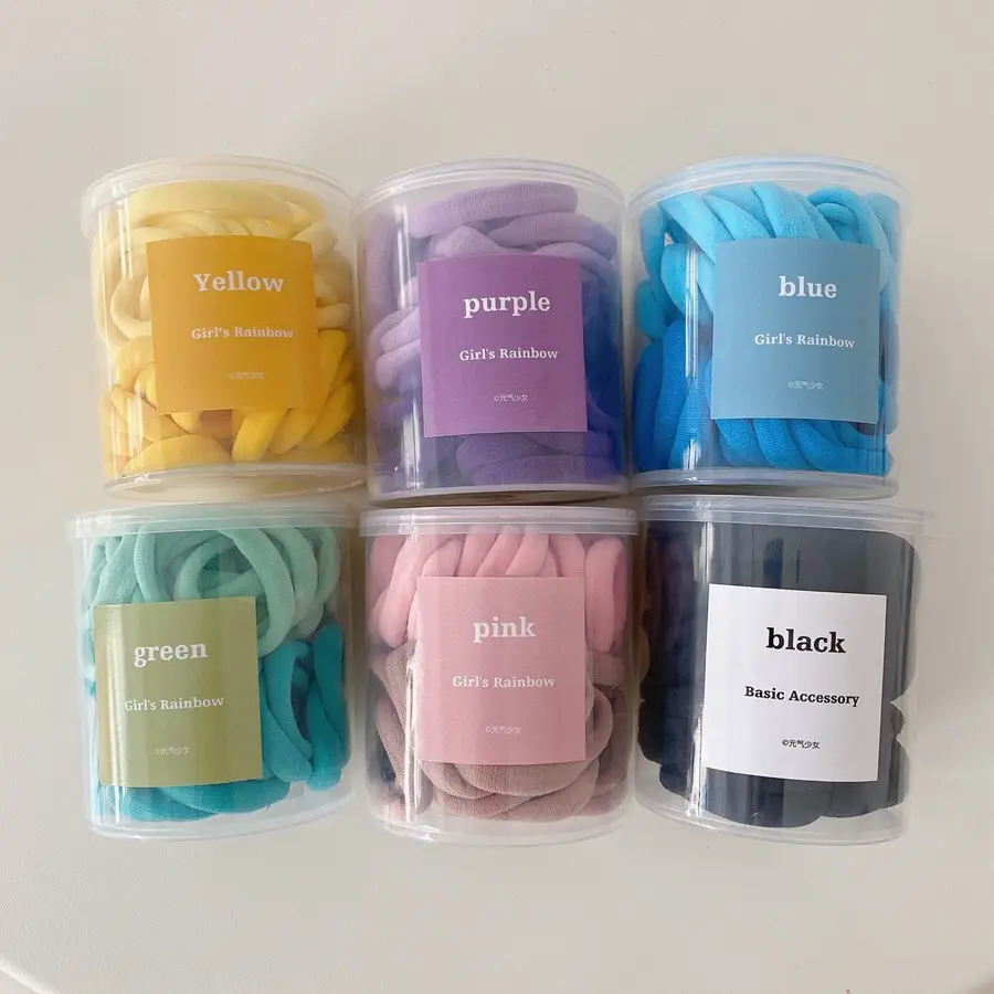 Blue Rubber Hair Rings for High Ponytail & Sweet Color