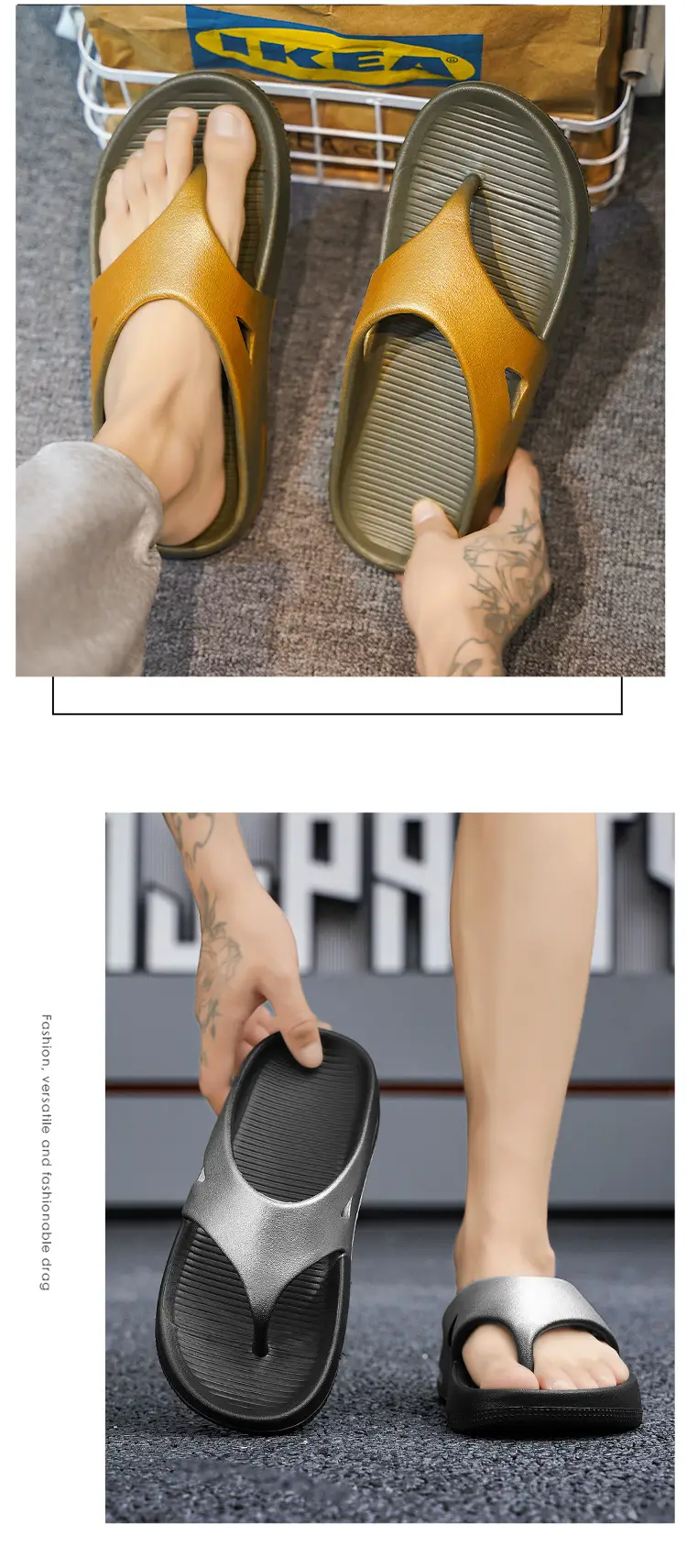 Men's Flip Flops Trap Feeling Personalized Coconut Slippers Cross-border Fashion Casual Beach Shoes Summer New Fashionable Sandals — feature 11
