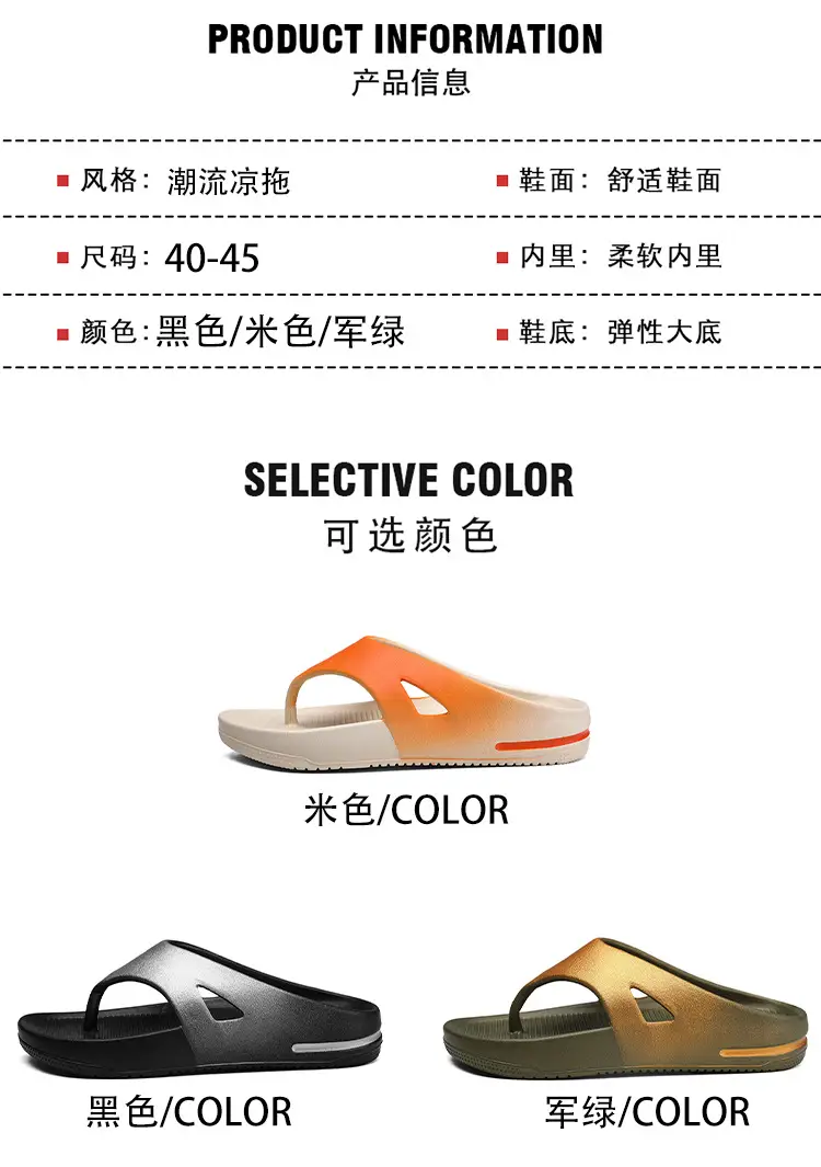 Men's Flip Flops Trap Feeling Personalized Coconut Slippers Cross-border Fashion Casual Beach Shoes Summer New Fashionable Sandals — feature 3