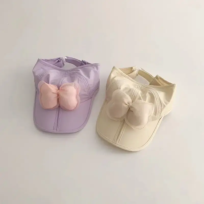 Pink Bow Girls Sunscreen Cap Quick-Drying - Image 7