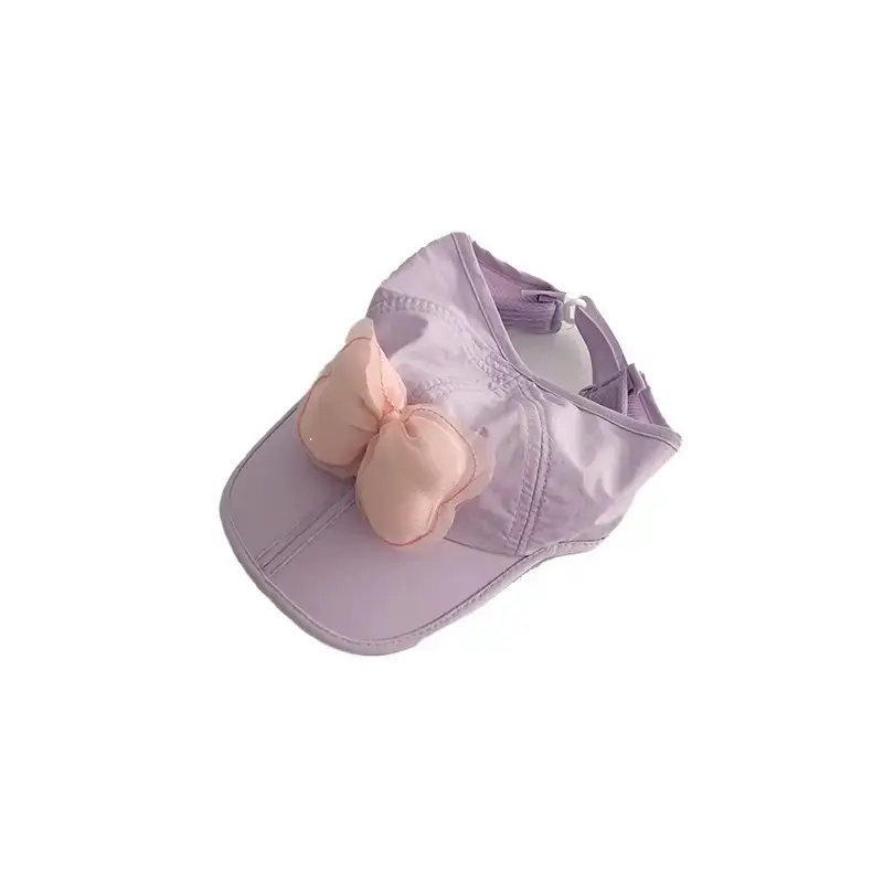 Pink Bow Girls Sunscreen Cap Quick-Drying - Image 10